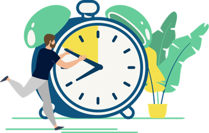 Clock ticking down showing urgency to generate website leads